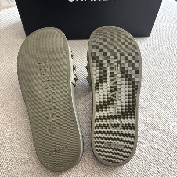 Chanel Khaki Mules - Picture 3 of 6